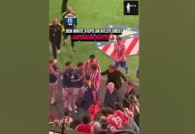 Diego Simeone in heated argument with Arsenal plays
