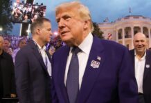 Donald Trump smiles at UFC Freedom 250 wins his comment that Michelle Obama is a man!