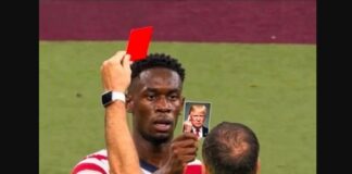 The allocation of red cards has more than tripled since the last World Cup