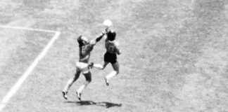 Diego Maradona’s “Hand of God” ball sold for millions at auction