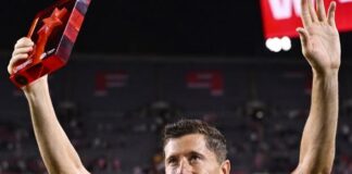 Former elite league star serves up an assist for Robert Lewandowski’s first goal in MLS